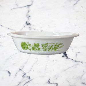 Glasbake Herb Garden 1 Quart Baking Casserole Dish